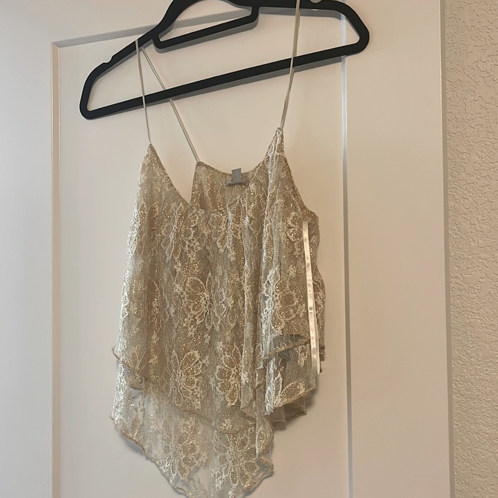 Ecote gold lace tank from urban outfitters